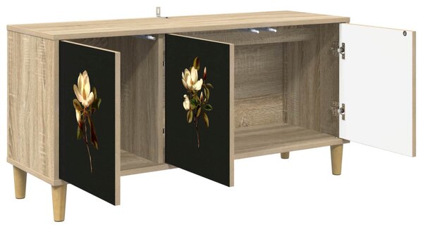TV szekrény BREMEN 102 x 33 x 50 cm Sonoma Szerelt Fa