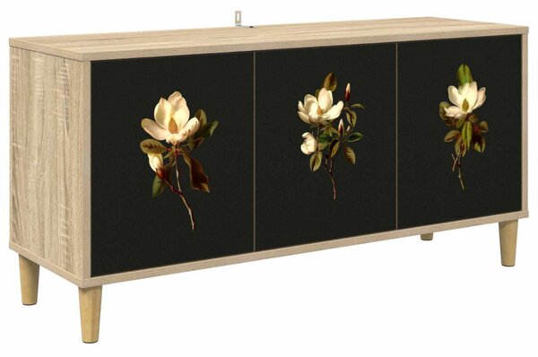 TV szekrény BREMEN 102 x 33 x 50 cm Sonoma Szerelt Fa