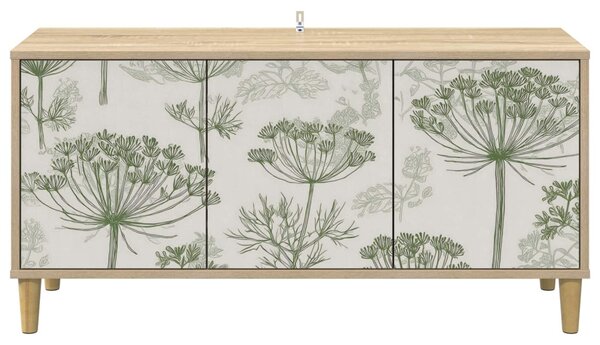 TV szekrény GOTHA 102 x 33 x 50 cm Sonoma Szerelt Fa
