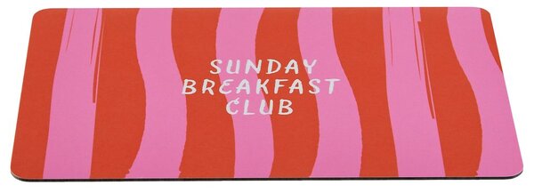 BREAD N' BUTTER reggeliző deszka , Sunday Breakfast Club csíkos