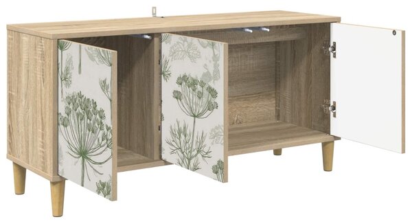 TV szekrény GOTHA 102 x 33 x 50 cm Sonoma Szerelt Fa