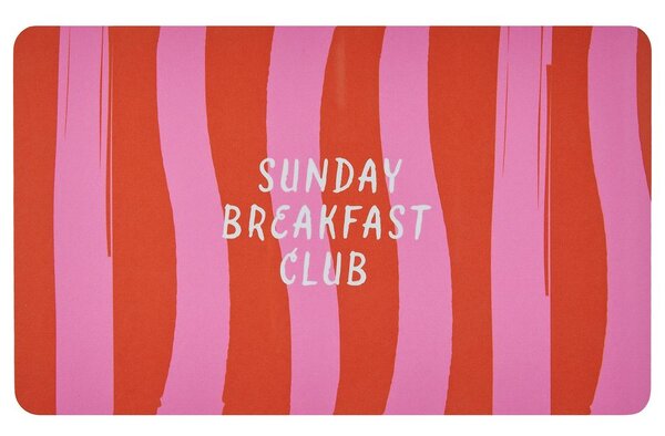BREAD N' BUTTER reggeliző deszka , Sunday Breakfast Club csíkos
