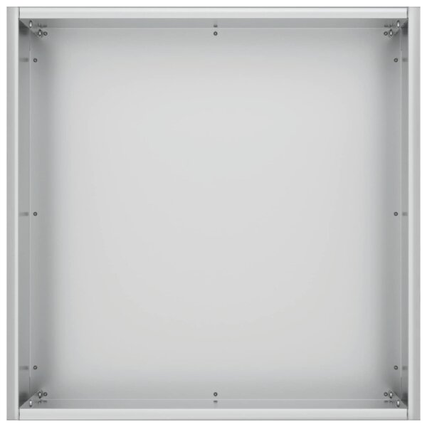 Kerti cserép 2 db Ezüst 35 x 35 x 35 cm Horganyzott Acél
