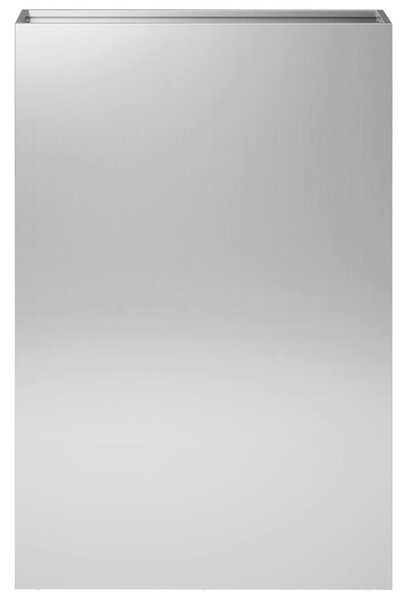 Kerti cserép 2 db Ezüst 40 x 20 x 75 cm Horganyzott Acél