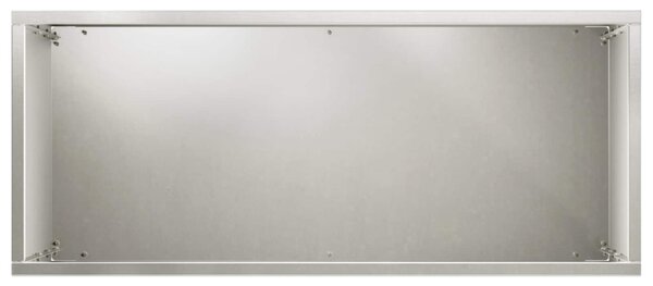 Kerti cserép 2 db Ezüst 40 x 20 x 75 cm Rozsdamentes Acél