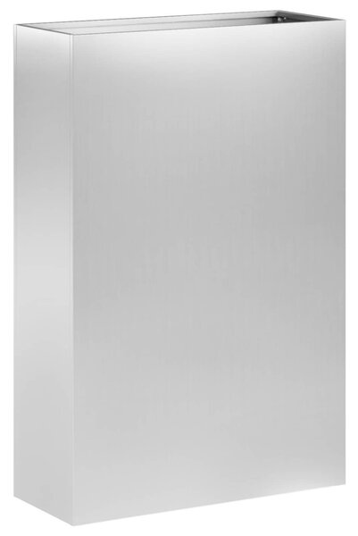 Kerti cserép 2 db Ezüst 40 x 20 x 75 cm Horganyzott Acél