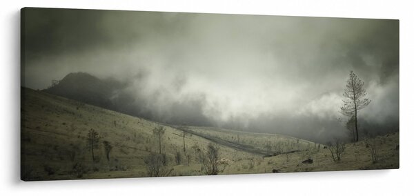 A vihar előtti táj képe (120x50 cm)