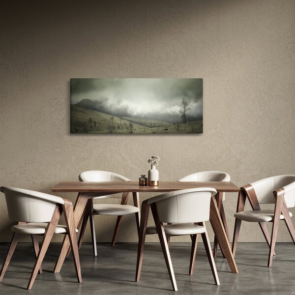 A vihar előtti táj képe (120x50 cm)
