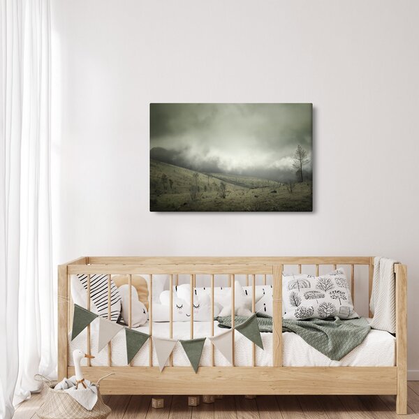 A vihar előtti táj képe (90x60 cm)