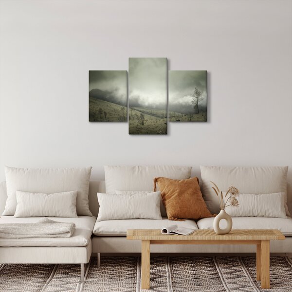 A vihar előtti táj képe (90x60 cm)