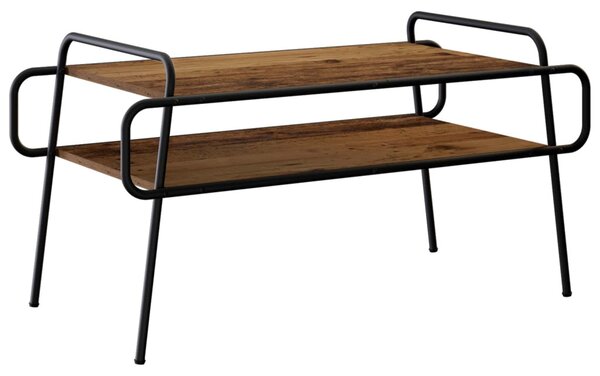 Dohányzóasztal Antik Fa 100 x 50 x 51 cm Szerelt Fa