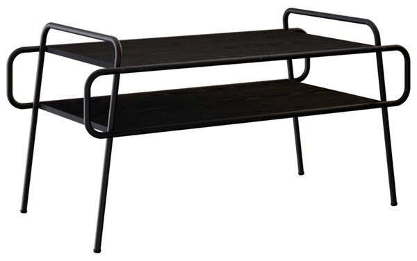 Dohányzóasztal Fekete Tölgy 100 x 50 x 51 cm Szerelt Fa