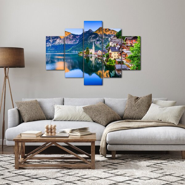 Kép - Alpesi falu (150x105 cm)