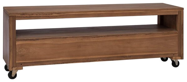TV szekrény 110 x 30 x 40 cm Természetes Tömör Teakfa