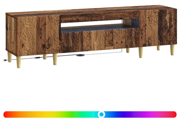 LED TV szekrény Antik Fa Szerelt Fa