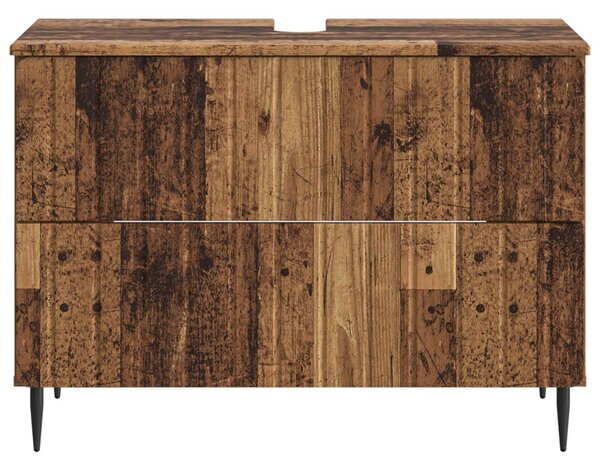 Fürdőszobai mosdószekrény ZWOLLE Antik Fa 82 x 41 x 58,5 cm