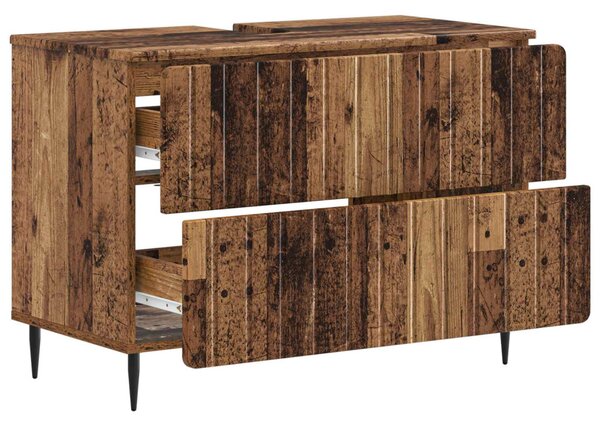Fürdőszobai mosdószekrény ZWOLLE Antik Fa 82 x 41 x 58,5 cm