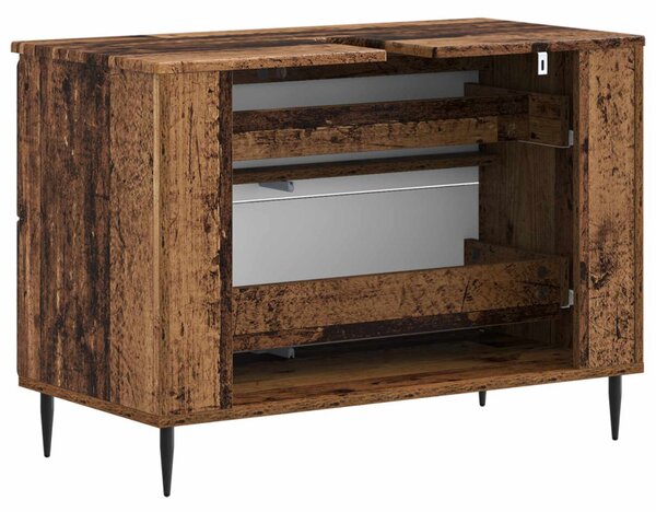 Fürdőszobai mosdószekrény ZWOLLE Antik Fa 82 x 41 x 58,5 cm