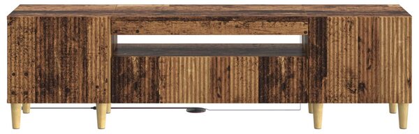 LED TV szekrény Antik Fa Szerelt Fa