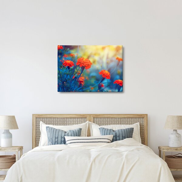 Kép - Narancssárga virágok (70x50 cm)
