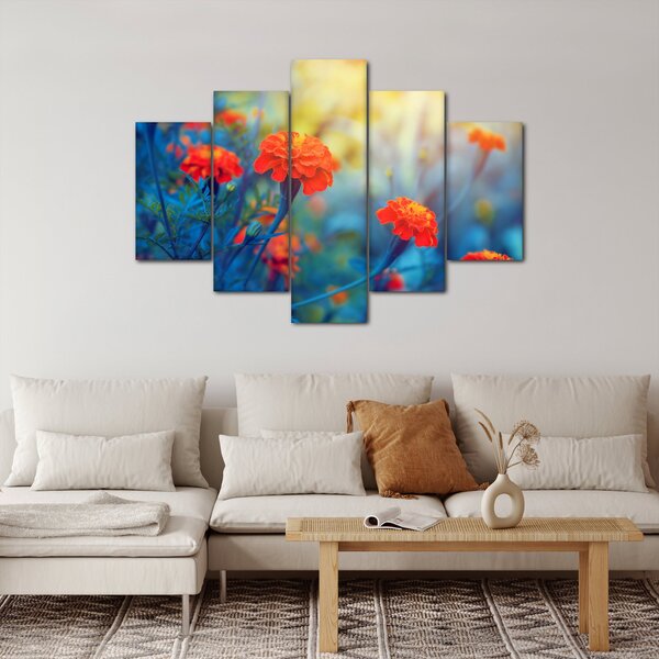 Kép - Narancssárga virágok (150x105 cm)