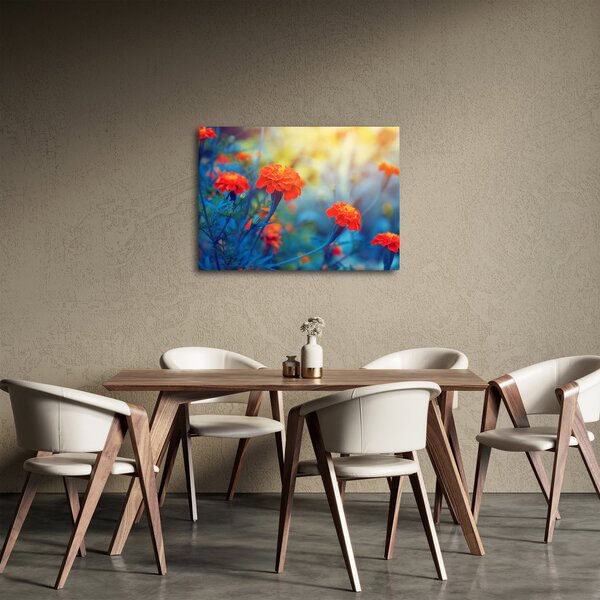 Kép - Narancssárga virágok (70x50 cm)