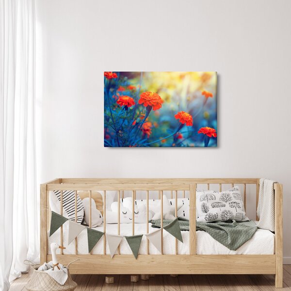 Kép - Narancssárga virágok (90x60 cm)