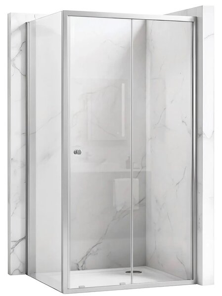 Zuhanykabin Rea Primo Slide 100x90 Chrome