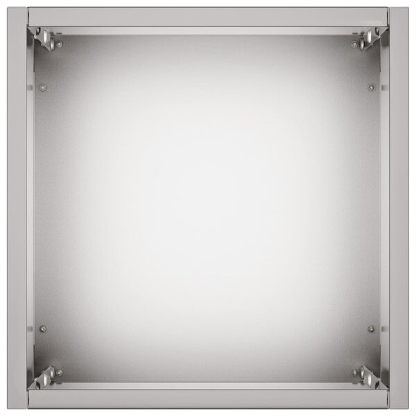 Kerti cserép 2 db Ezüst 20 x 20 x 75 cm Horganyzott Acél