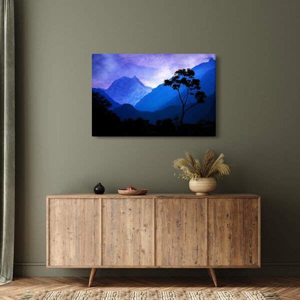 Kép - Éjszakai ég Nepálban (90x60 cm)