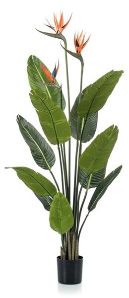 Mű Strelitzia virággal 120 cm – Élethű beltéri dekoráció