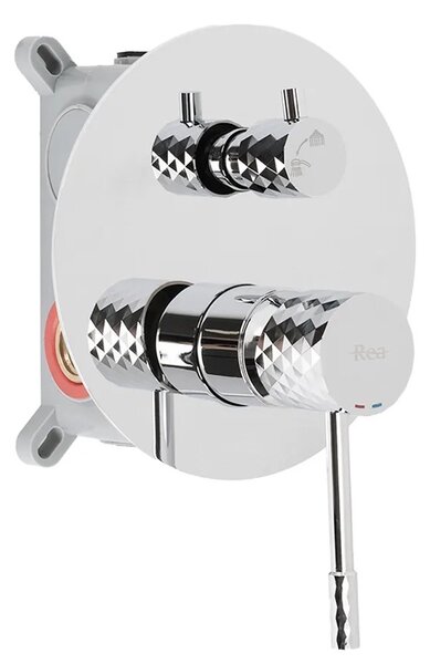 Zuhanyszett rejtett Rea Lungo Diamond Chrome + box