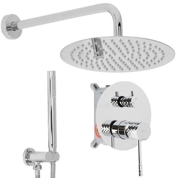Zuhanyszett rejtett Rea Lungo Diamond Chrome + box