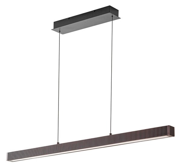Függőlámpa Lucande, Emara, dimmable, Fa, Étkező, Fa, Dizájn