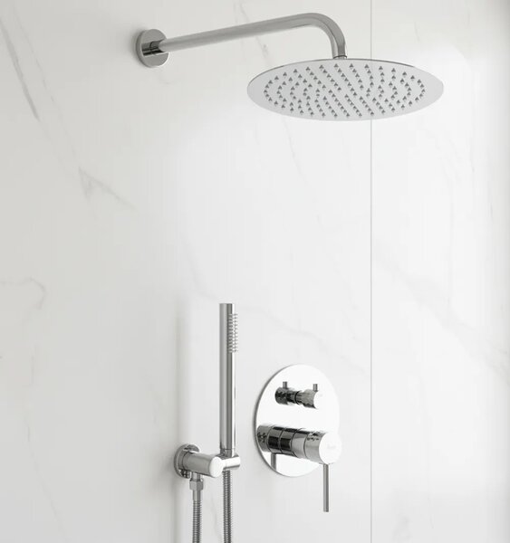 Zuhanyszett rejtett Rea Lungo Diamond Chrome + box
