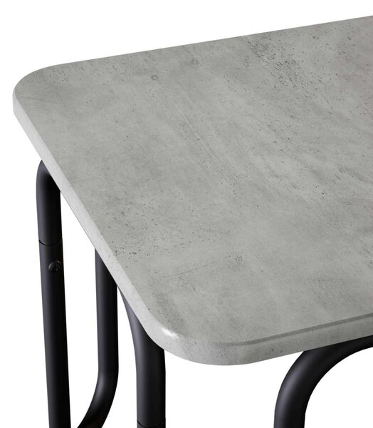 Dohányzóasztal Betonszürke 79,5 x 40 x 36 cm Szerelt Fa