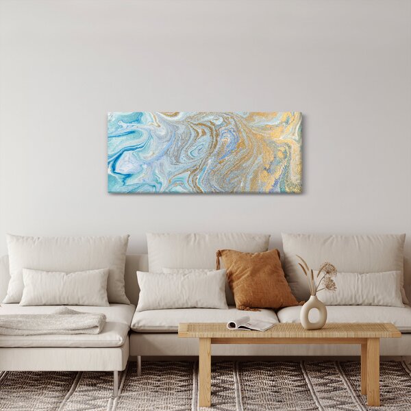 Kép - Kék márvány (120x50 cm)