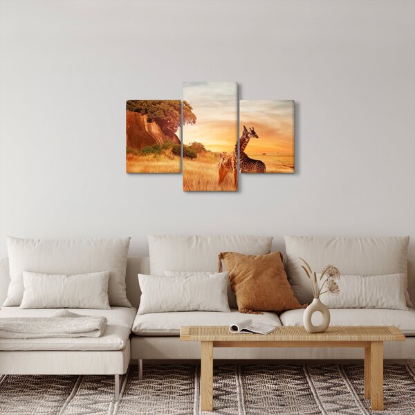 Kép - Zsiráfok Afrikában (90x60 cm)