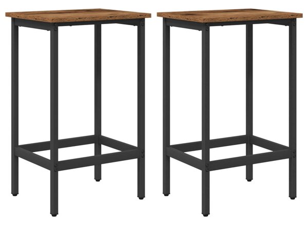 Bárszék 2 db Antik Fa 40 x 32 x 64 cm Szerelt Fa