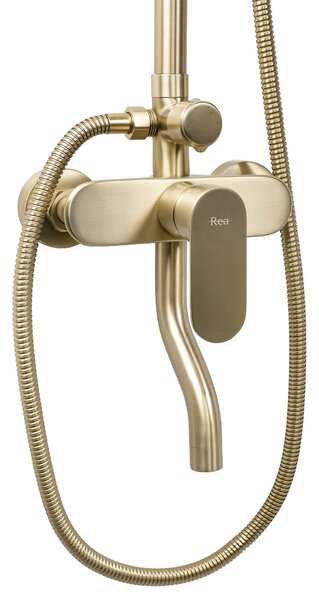 Zuhanyszett REA DROP Brush Gold