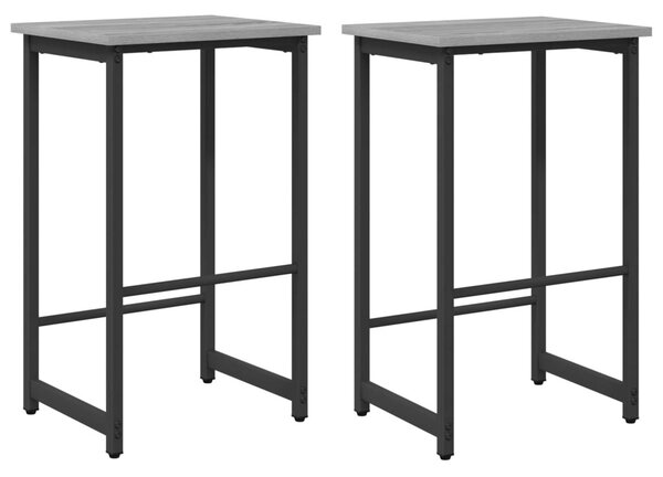 Bárszék 2 db Szürke Sonoma 40 x 32 x 64 cm Szerelt Fa