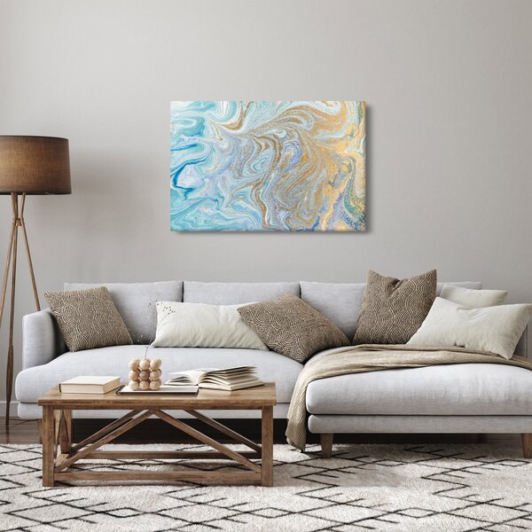 Kép - Kék márvány (90x60 cm)
