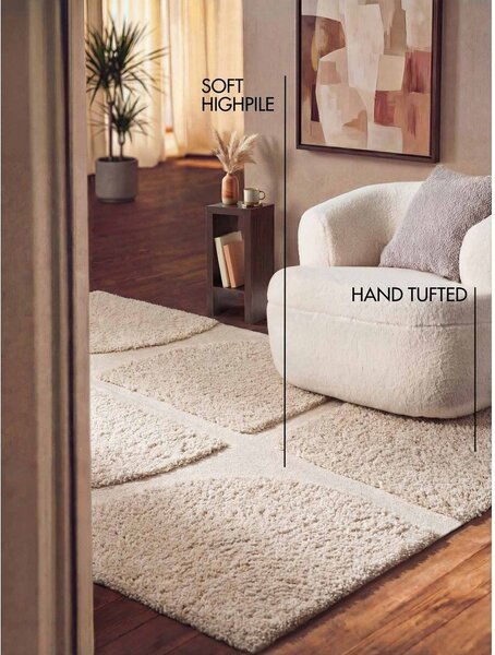 Krémszínű kézi szövésű szőnyeg 120x180 cm Lambeth Jasper – Ted Baker