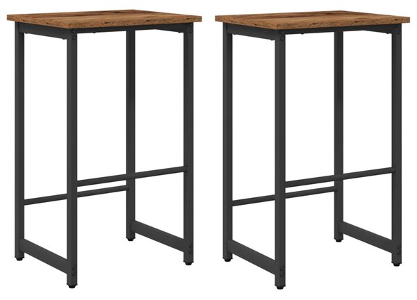 Bárszék 2 db Antik Fa 40 x 32 x 64 cm Szerelt Fa