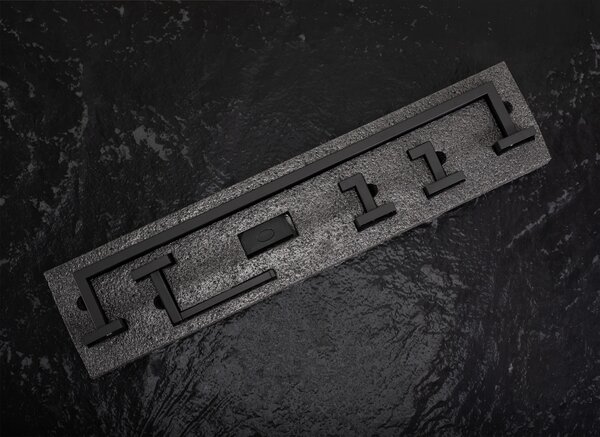 Fürdőszobai kiegészítő szett Rio Black 4 darabos