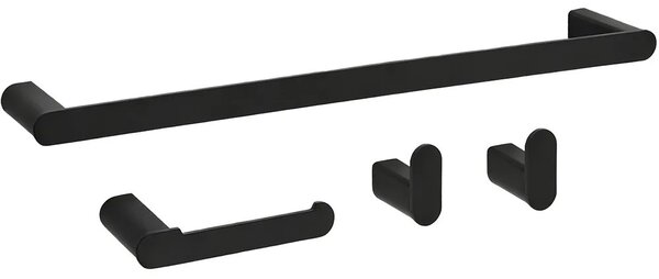 Fürdőszobai kiegészítő szett Mati Black 4 darabos