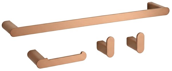 Fürdőszobai kiegészítő szett Mati Brush Copper 4 darabos