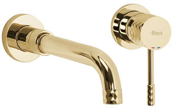 Falra szerelhető csaptelep Rea Lungo Diamond Gold + BOX