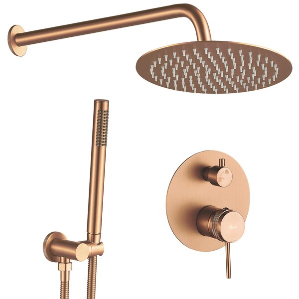 Zuhanyszett rejtett Rea Lungo Grip Brush Copper + box