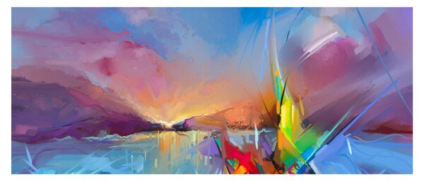 Kép - Naplemente (120x50 cm)
